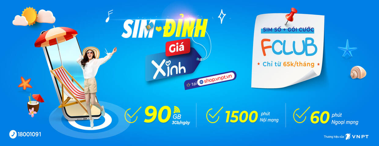 Gói Fclub Vinaphone trả trước ưu đãi 3GB data/ngày 79k