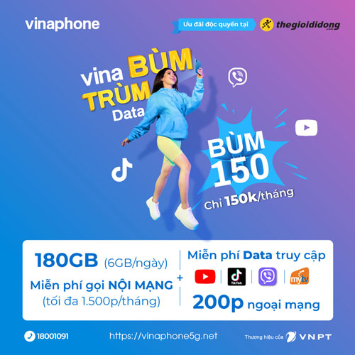 Sim Bùm 150 Vina – Trùm Data