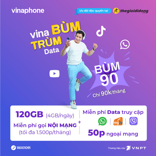 Sim Bùm 90 Vina – Trùm Data