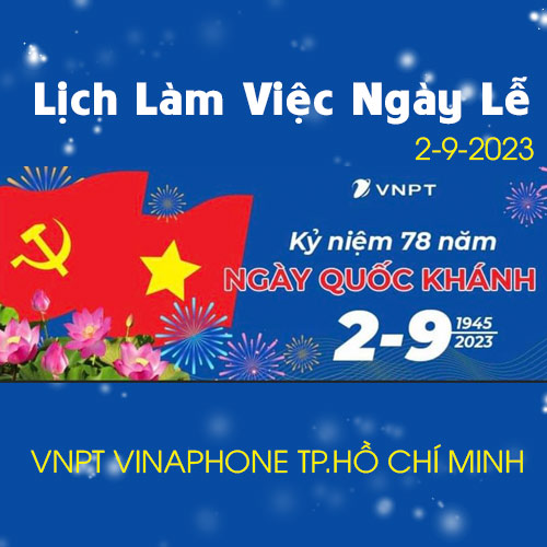 VNPT VinaPhone HCM chào mừng lễ quốc khánh 2-9-2023